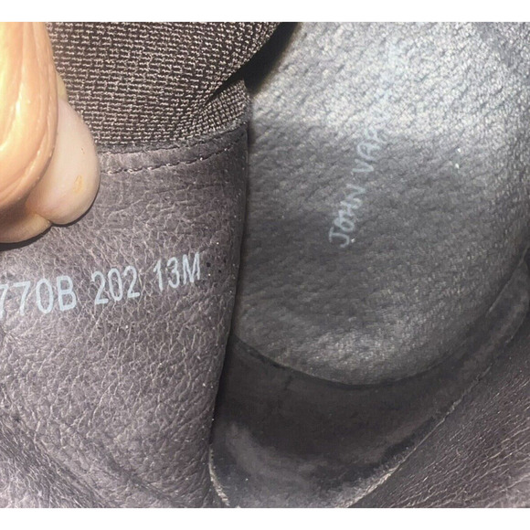 John Varvatos $698 Amsterdam Brown Leather Ankle Boots Size 13 Slip On - Picture 11 of 15